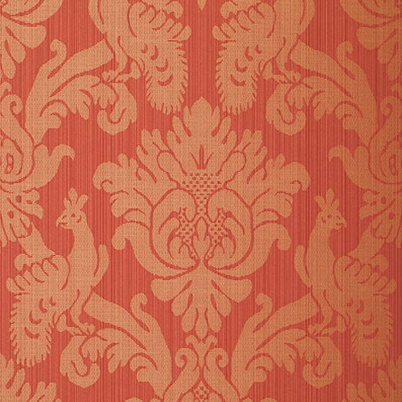 Save on 5003664 Valette Strie Damask Garnet Schumacher Wallpaper