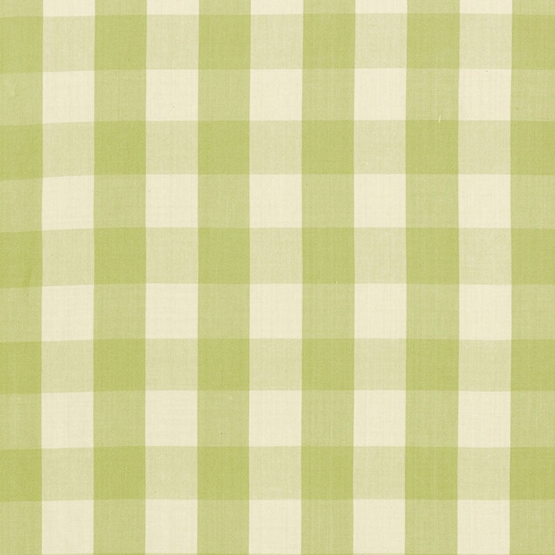 Purchase sample of 63036 Camden Cotton Check, Sage by Schumacher Fabric