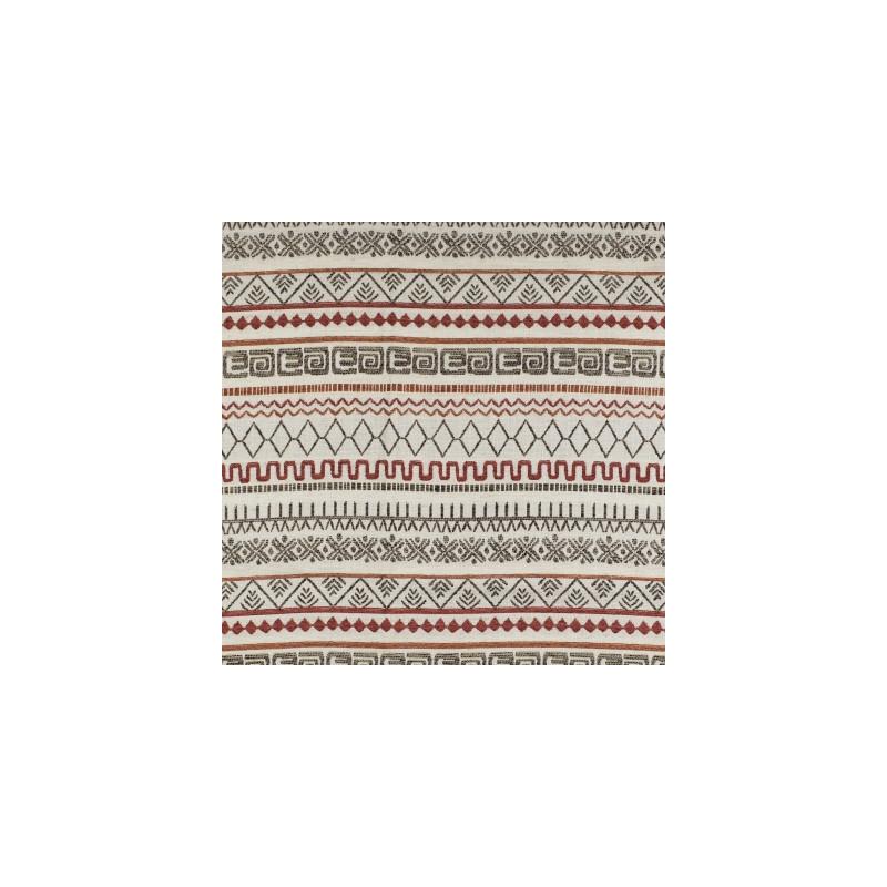 Order F2848 Cayenne Orange Geometric Greenhouse Fabric