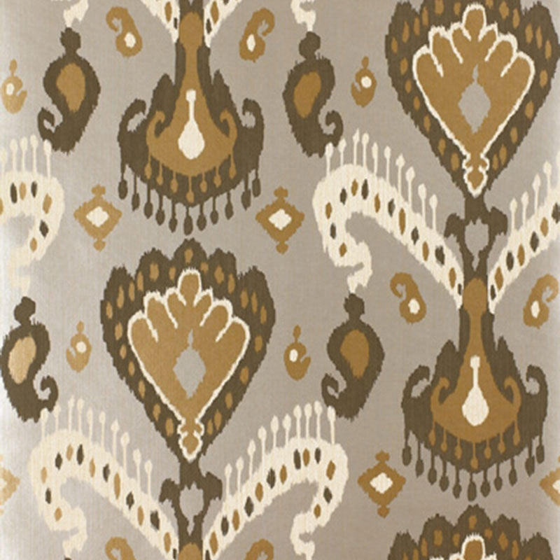 Save on 5000990 Tashkent Ikat Silver Schumacher Wallpaper