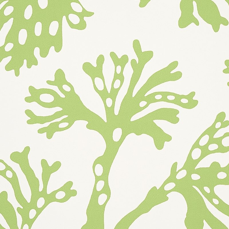 Select 5012131 Anthoza Green Schumacher Wallcovering Wallpaper