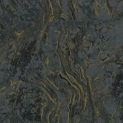Find KT2224 Ronald Redding 24 Karat Polished Marble Wallpaper Black by Ronald Redding Wallpaper