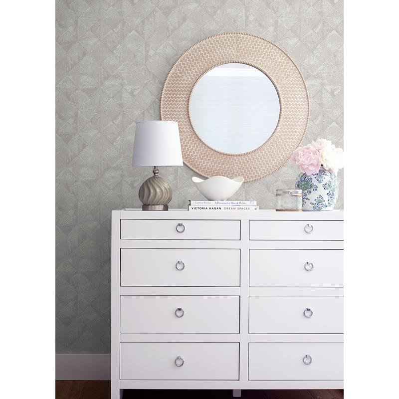 Find 2976-86554 Grey Resource Demir Grey Distressed Geometric Grey A-Street Prints Wallpaper