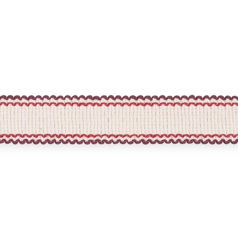 73576 | Filippa Tape, Berry - Schumacher Fabric