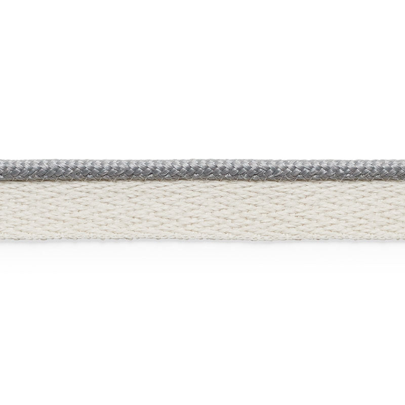 74922 | Coleman Lip Cord, Grey - Schumacher Fabric