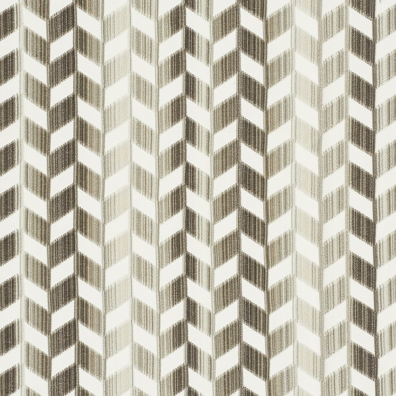 Purchase sample of 72810 Chevron Strie Velvet, Stone by Schumacher Fabric