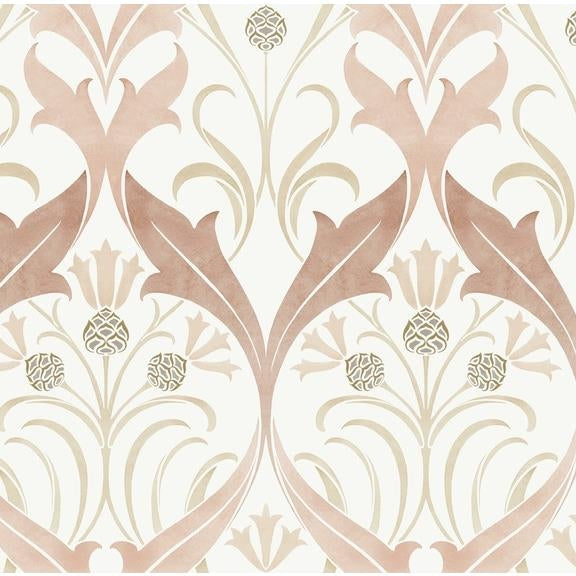 Acquire AC9175 Pine Cone Ribbon Arts and Crafts by Ronald Redding Wallpaper