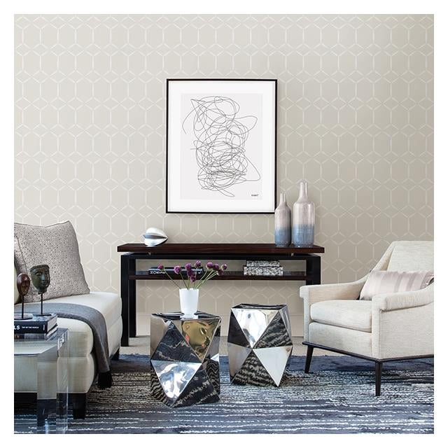 Acquire 2716-23852 Fusion Neutral Geometric A-Street Prints Wallpaper