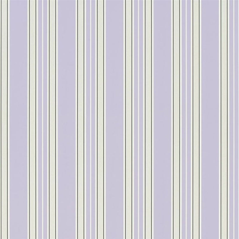 Sample P586-09 Pinstripe, Lilac by Designer Guild Wallpaper