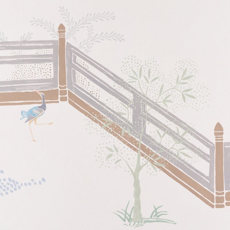 Acquire 5014160 Coromandel Panel Alabaster Schumacher Wallpaper