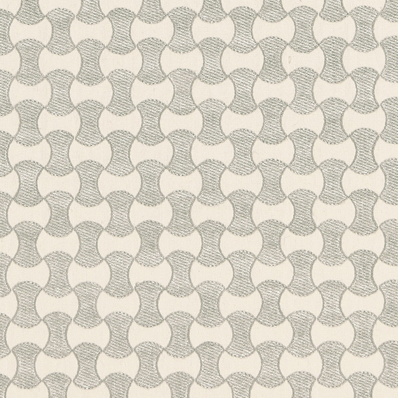 Purchase sample of 67110 Nolita Embroidery, Zinc by Schumacher Fabric