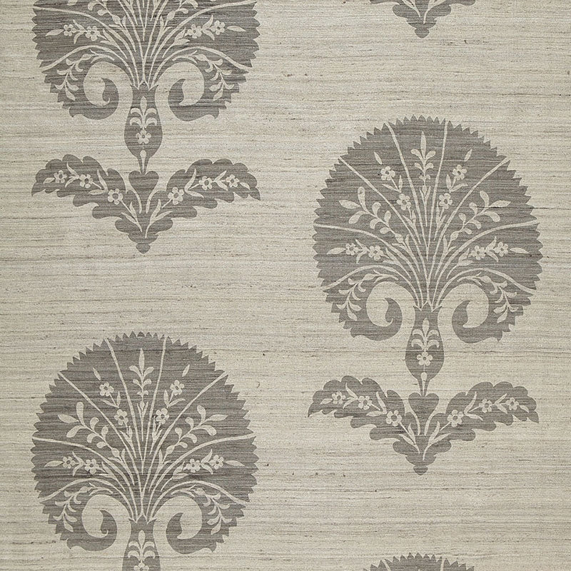 Purchase sample of 174652 Ottoman Flower, Moonstone by Schumacher Fabric