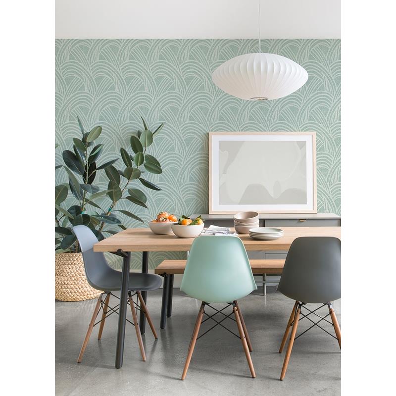 Shop 2975-26218 Scott Living II Farrah Green Geometric Green A-Street Prints Wallpaper