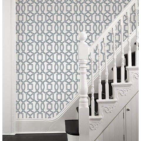 Looking for 2625-21815 Symetrie Quantum Blue Trellis A Street Prints Wallpaper