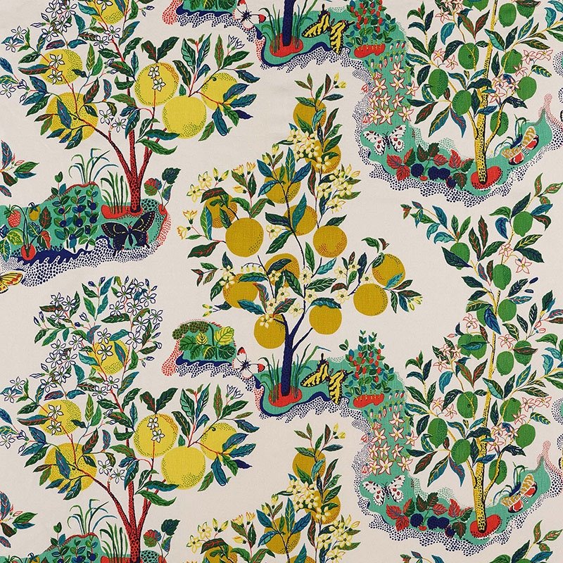 Purchase sample of 175760 Citrus Garden, Primary by Schumacher Fabric