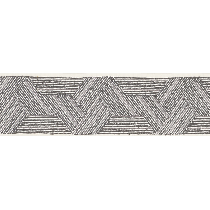 71992 | Inara Tape, Black Charcoal - Schumacher Fabric