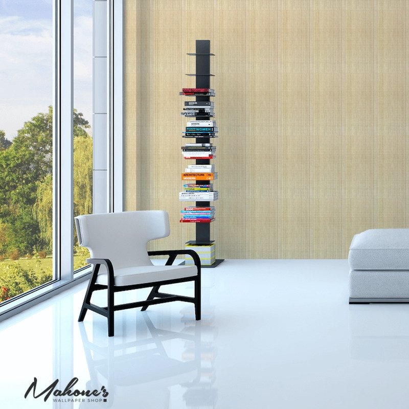 Select 5005783 Brushed Plaid Aged Silver Schumacher Wallpaper