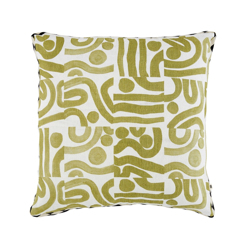 So201605 | Ocean 20" Pillow, Khaki - Schumacher Furniture and Accessories