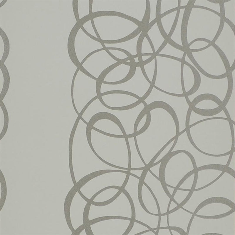 Sample PDG689-04 Marquisette, Platinum by Designer Guild Wallpaper