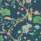 Find 4035-539462 Windsong Asa Blue Whimsical Trail Wallpaper Blue by Advantage