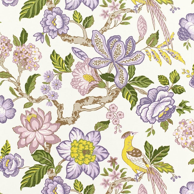 Purchase sample of 175563 Huntington Gardens, Lavender by Schumacher Fabric