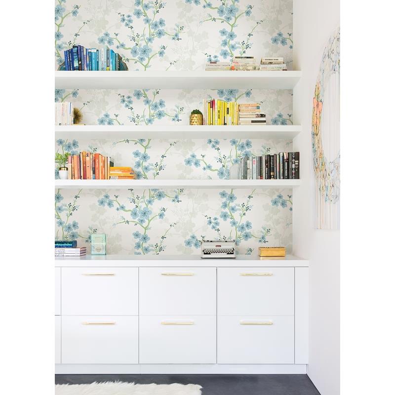 Shop 2973-90107 Daylight Nicolette Light Blue Floral Trail Light Blue A-Street Prints Wallpaper