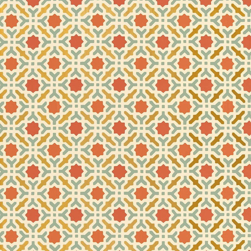 Buy 5005972 Serallo Mosaic Persimmon Schumacher Wallpaper