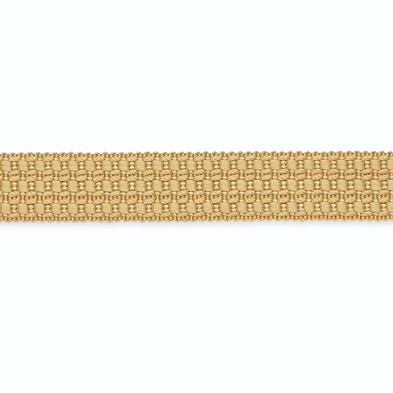 B102-2 | Hameau Three-Row Braid, Antelope - Schumacher Fabric
