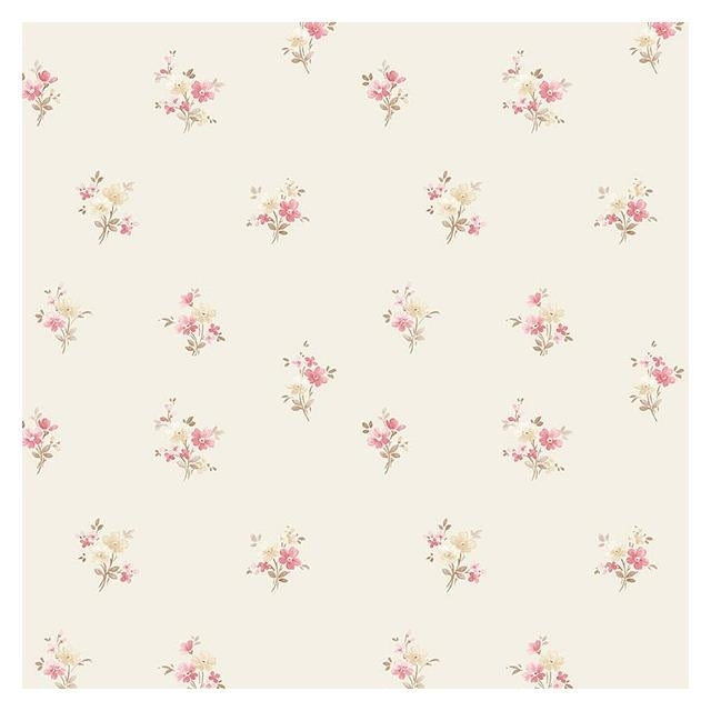 Norwall Flourish 55-sq ft Pink, Green, Grass Green, Yellow, Daisy Vinyl  Floral Prepasted Soak and Hang Wallpaper in the Wallpaper department at