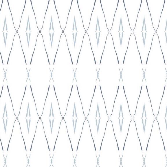 CC1284 Carol Benson-Cobb Signature Indigo Artifact Silhouettes Wallpaper by York Wallpaper