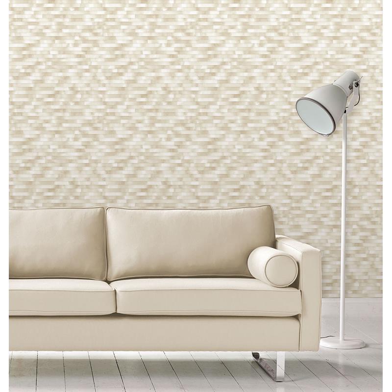 Order 2889-25233 Plain Simple Useful Kalmar Beige Hazy Stripe Beige A-Street Prints Wallpaper