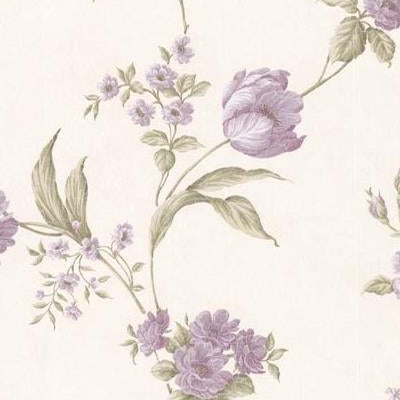 Buy 2530-20530 Satin Classics IX Purple Floral wallpaper by Mirage Wallpaper