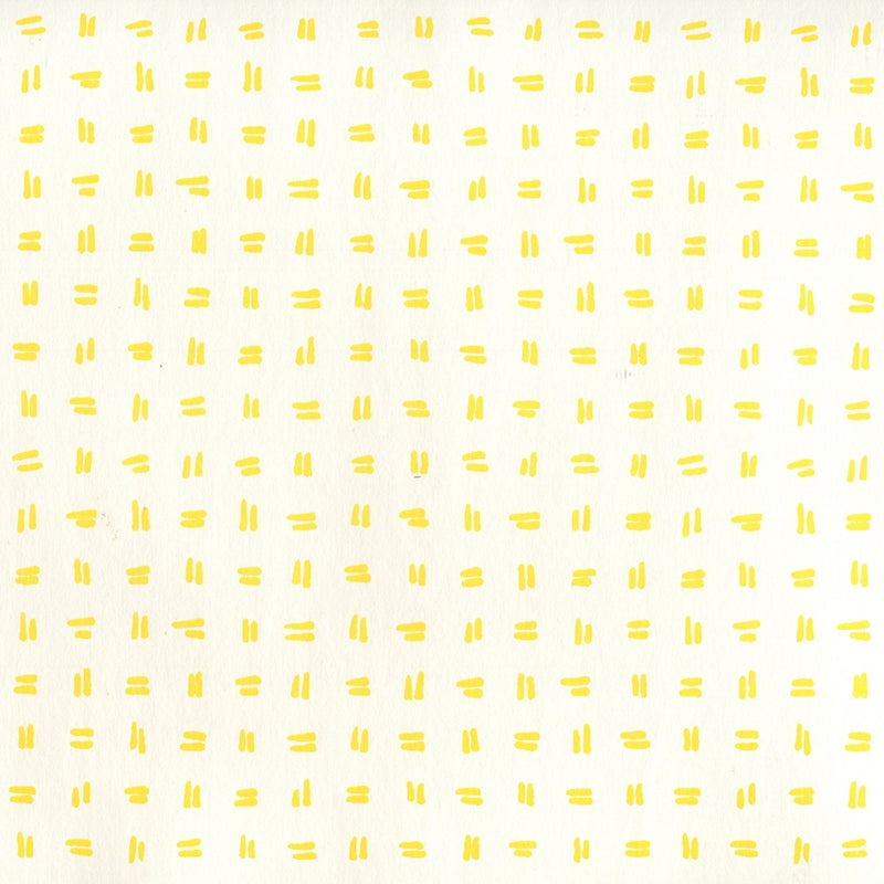Save AP880-04AWP Tate Yellow on Almost White by Quadrille Wallpaper