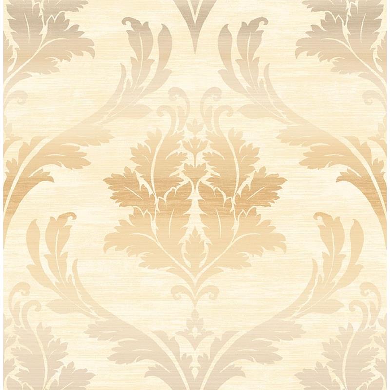 Find MT80205 Montage Off White Damask by Seabrook Wallpaper