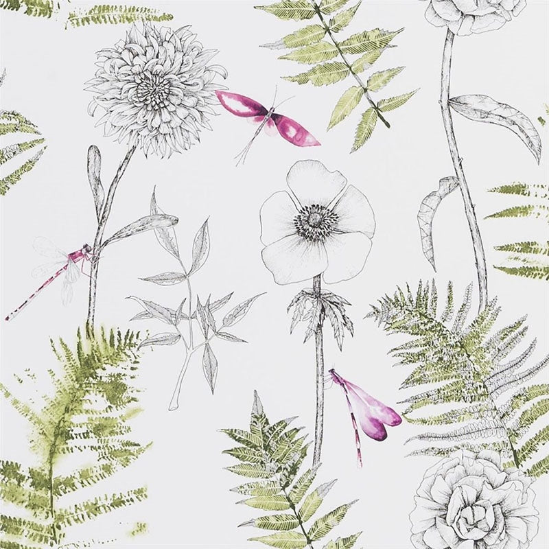 Sample PDG1022-04 Acanthus Moss by Designer Guild Wallpaper