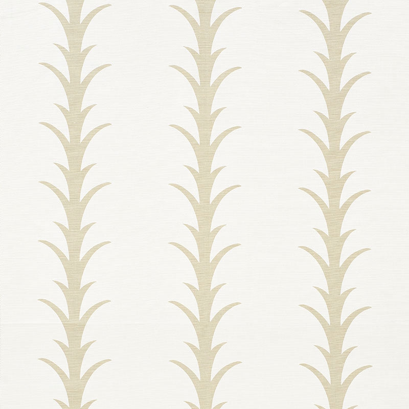 Purchase sample of 177630 Acanthus Stripe, Sand by Schumacher Fabric