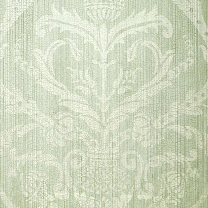 View 5003683 Masaccio Damask Aqua Schumacher Wallpaper