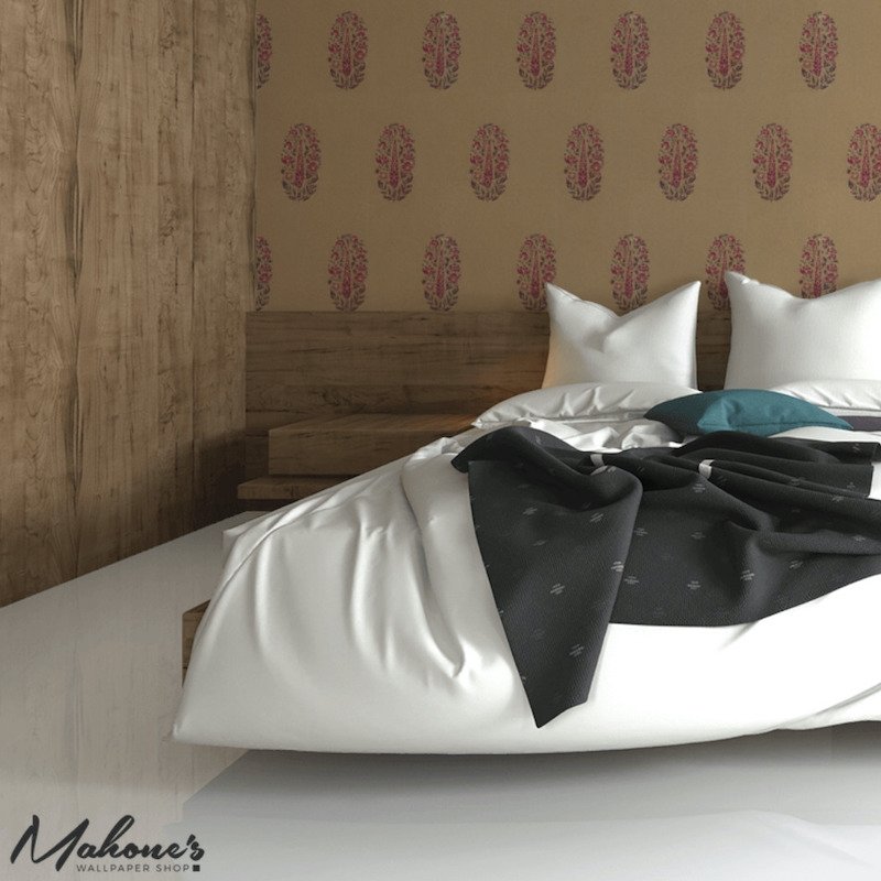 Save on 5005313 Askandra Flower Aubergine and Cerise by Schumacher Wallpaper