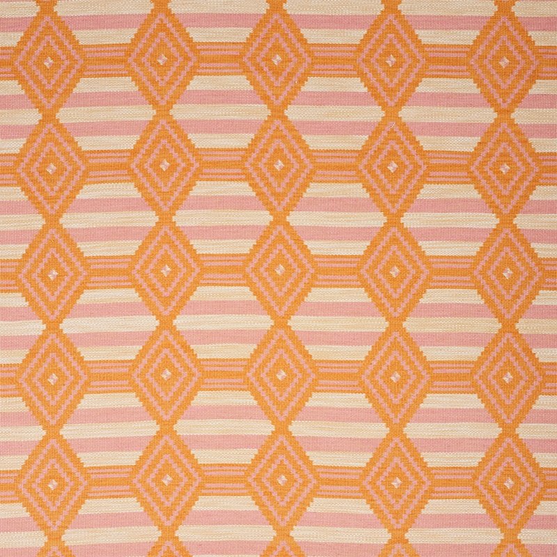 Purchase sample of 77440 Manta Performance, Pink & Orange by Schumacher Fabric