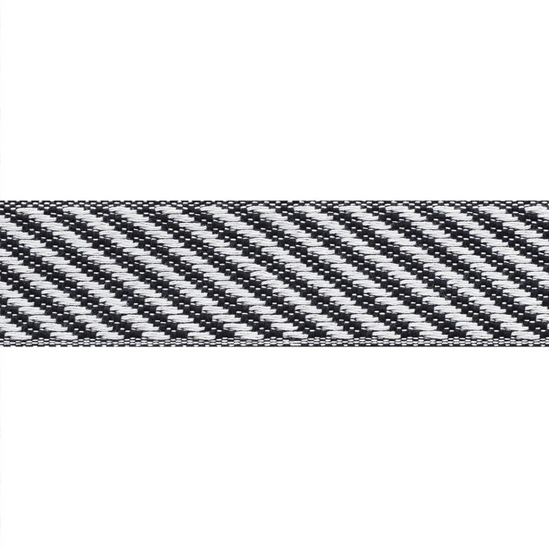73602 | Bobo Tape, Black - Schumacher Fabric
