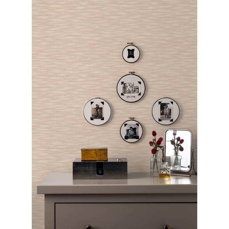 Search 2970-26159 Revival Benson Coral Variegated Stripe Wallpaper Coral A-Street Prints Wallpaper