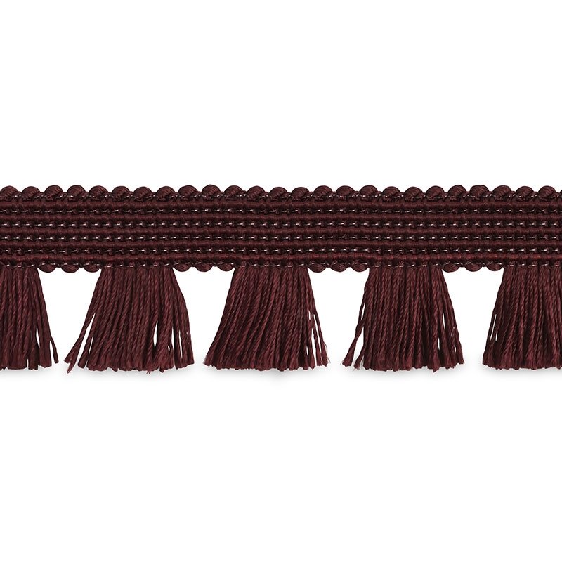 70723 | Bell Fringe, Wine - Schumacher Fabric