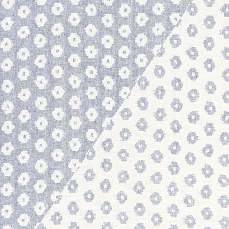 Purchase sample of 66612 Timur Weave, Indigo by Schumacher Fabric