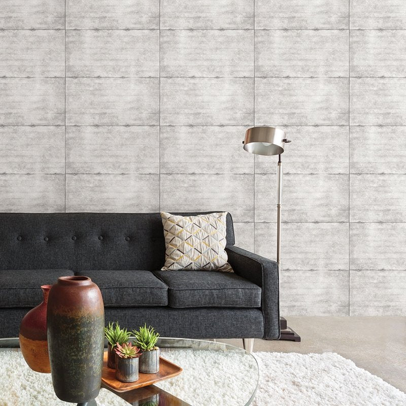 Buy 2922-22314 Trilogy Reuther Grey Smooth Concrete Grey A-Street Prints Wallpaper