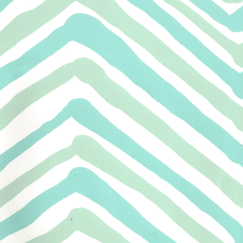 Search AP950-07 Zig Zag Multi Color Aqua Light Turquoise on Almost White by Quadrille Wallpaper