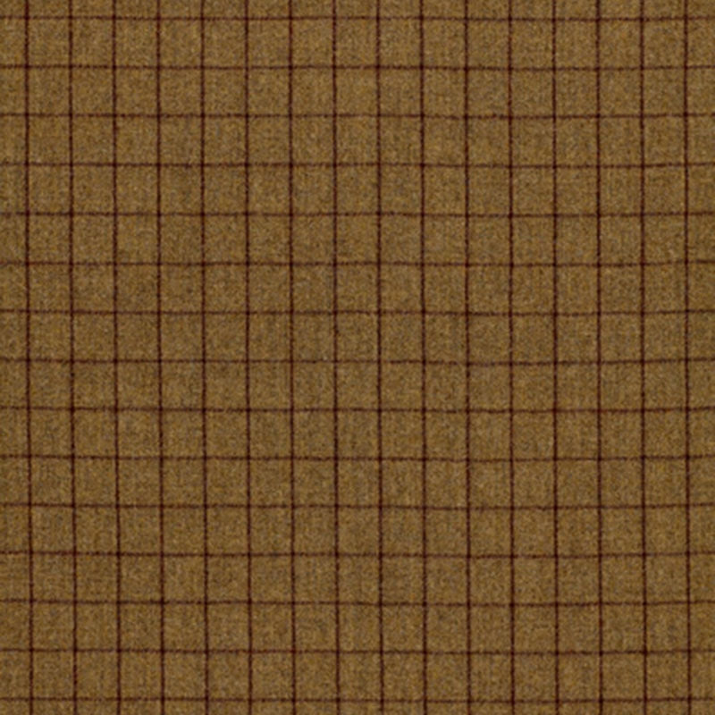 Purchase sample of 50322 Saville Flannel Check, Khaki by Schumacher Fabric