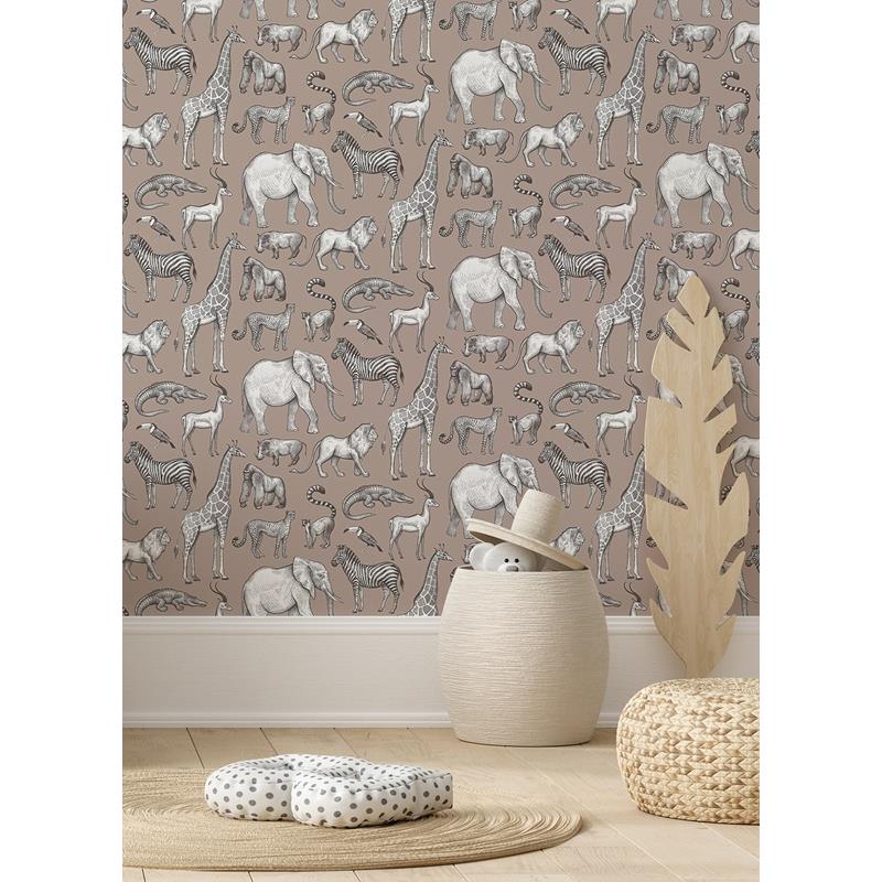 4060-139271 Fable Kenji Light Brown Safari Wallpaper by Chesapeake,4060-139271 Fable Kenji Light Brown Safari Wallpaper by Chesapeake2