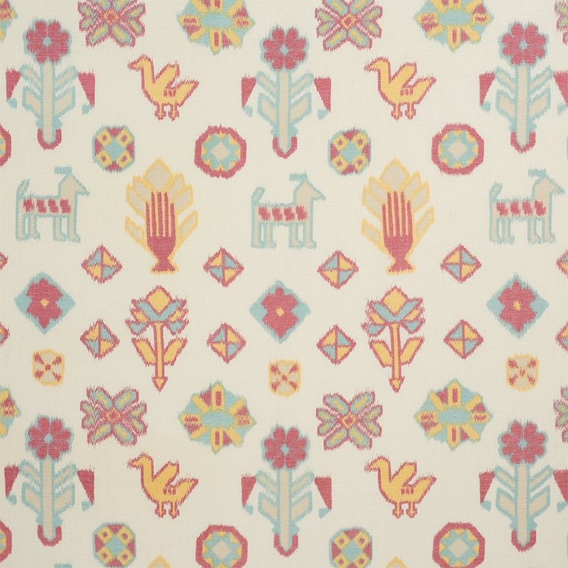 Purchase sample of 78140 Chuska Warp Print, Multi by Schumacher Fabric