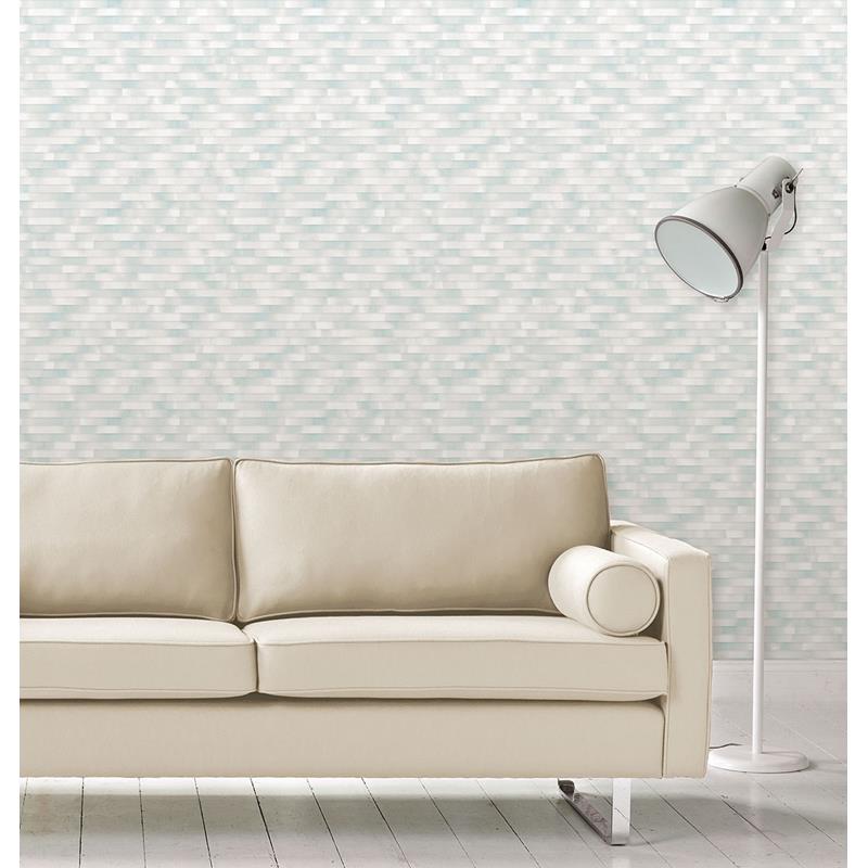 Select 2889-25230 Plain Simple Useful Kalmar Light Blue Hazy Stripe Blue A-Street Prints Wallpaper