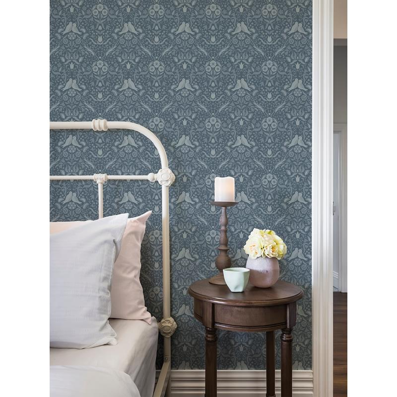 Buy 2999-14028 Annelie Niki Blue Country Kitsch Blue A-Street Prints Wallpaper